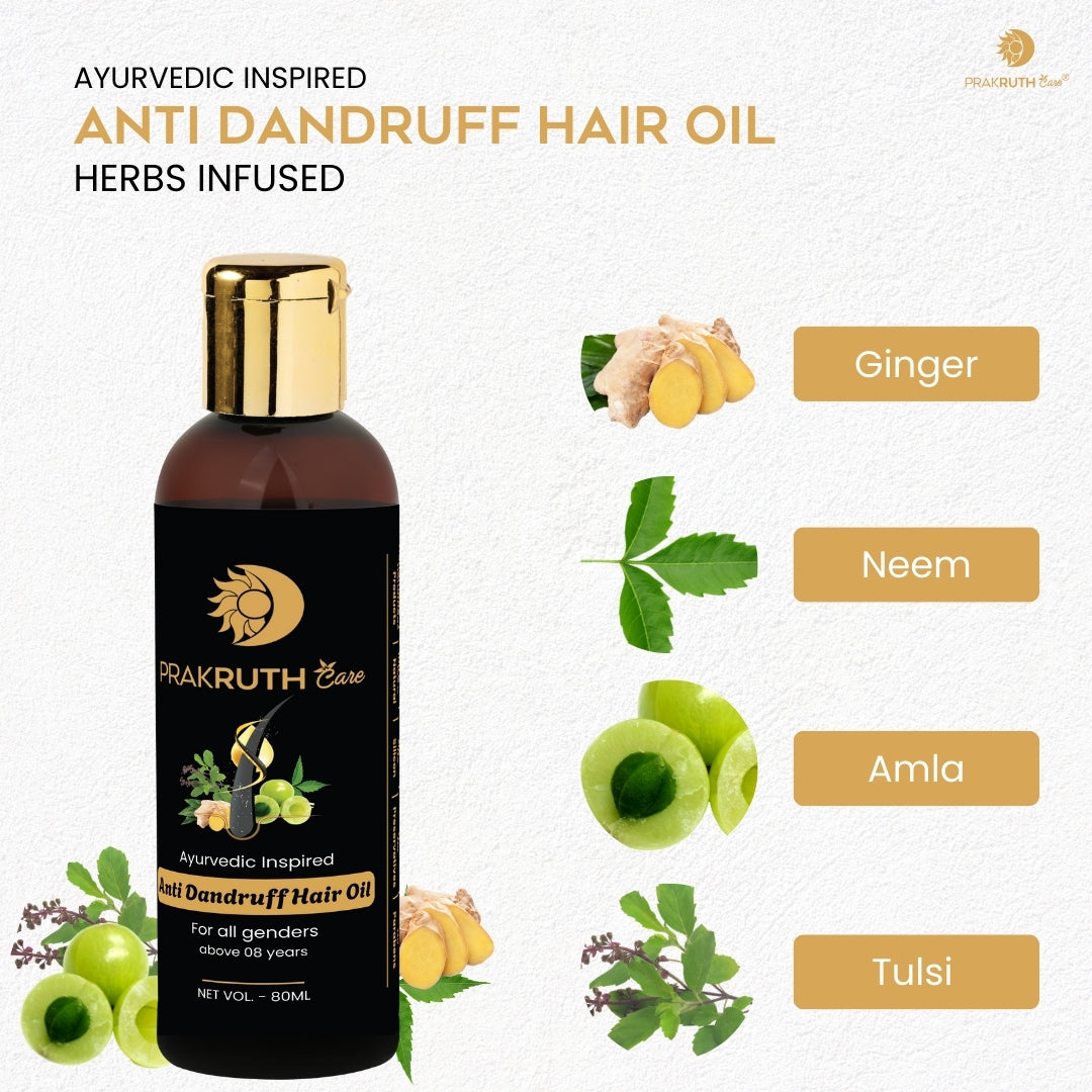 Ayurvedic Anti Dandruff Hair Oil by Prakruth Care