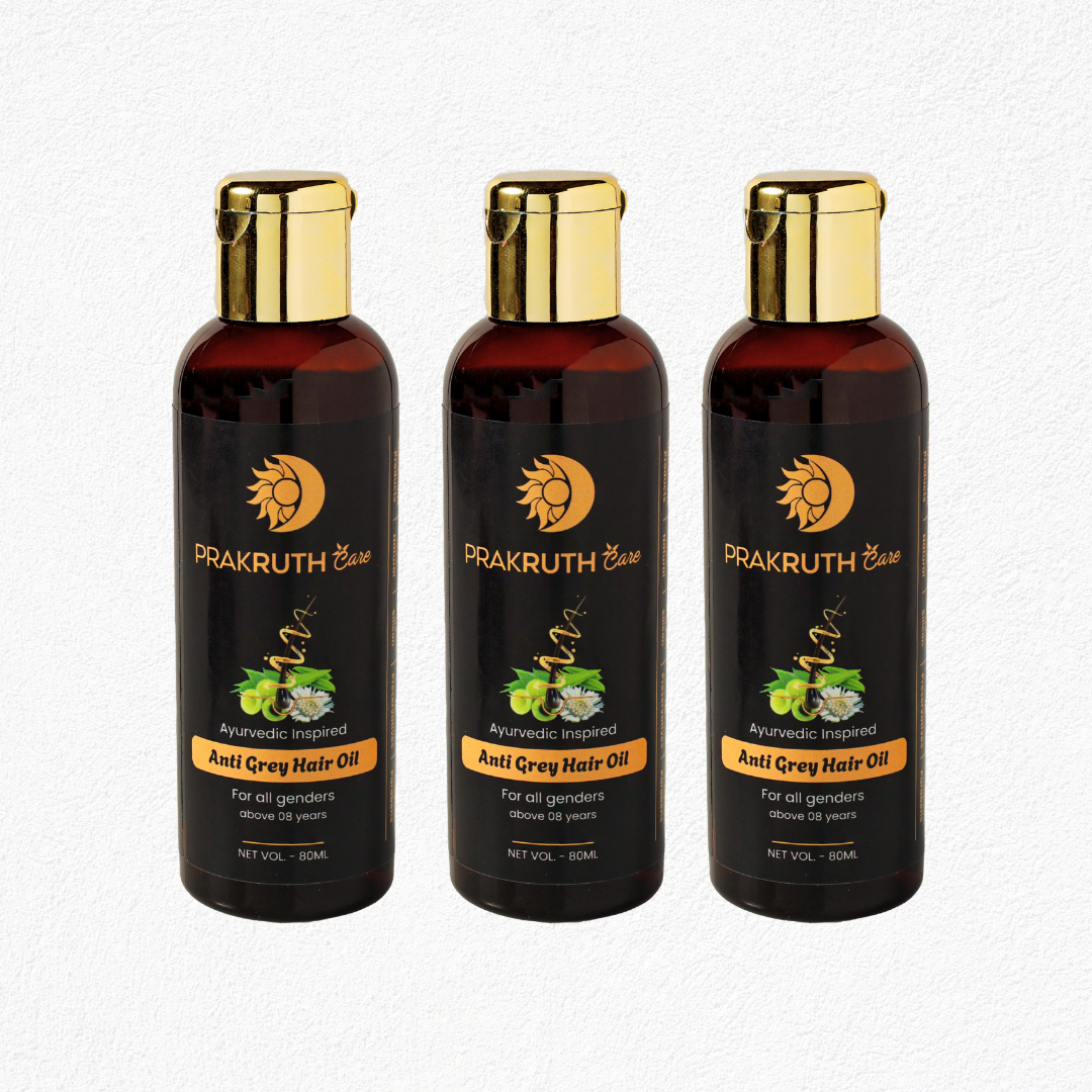 Ayurvedic Anti Grey Hair Oil by Prakruth Care