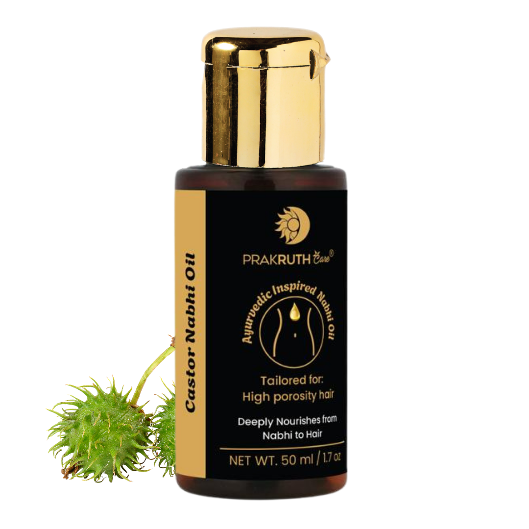 Castor Nabhi Oil: Revitalizing High Porosity Hair from the Core