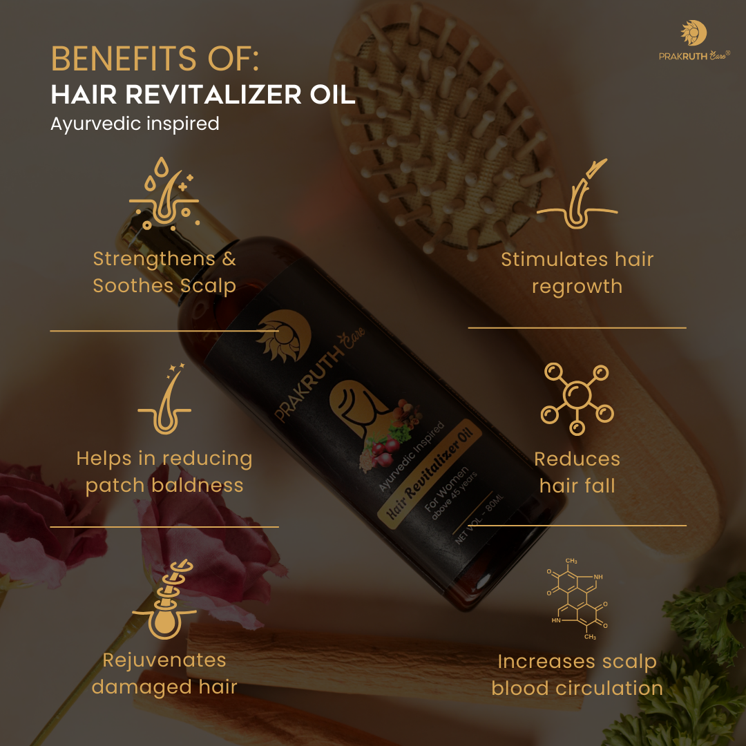 Ayurvedic Hair Revitalising Oil by Prakruth Care