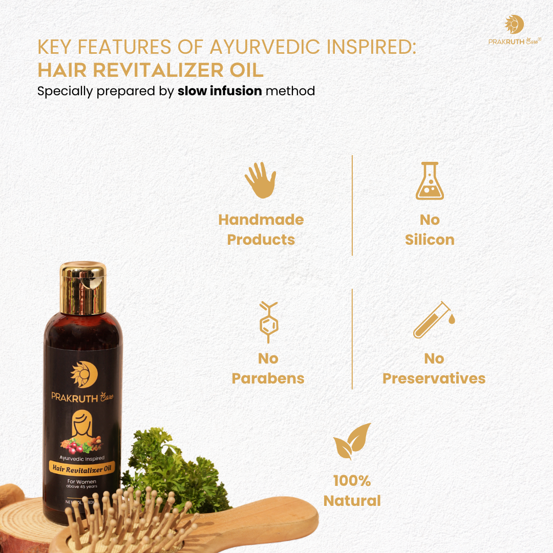 Ayurvedic Hair Revitalising Oil by Prakruth Care