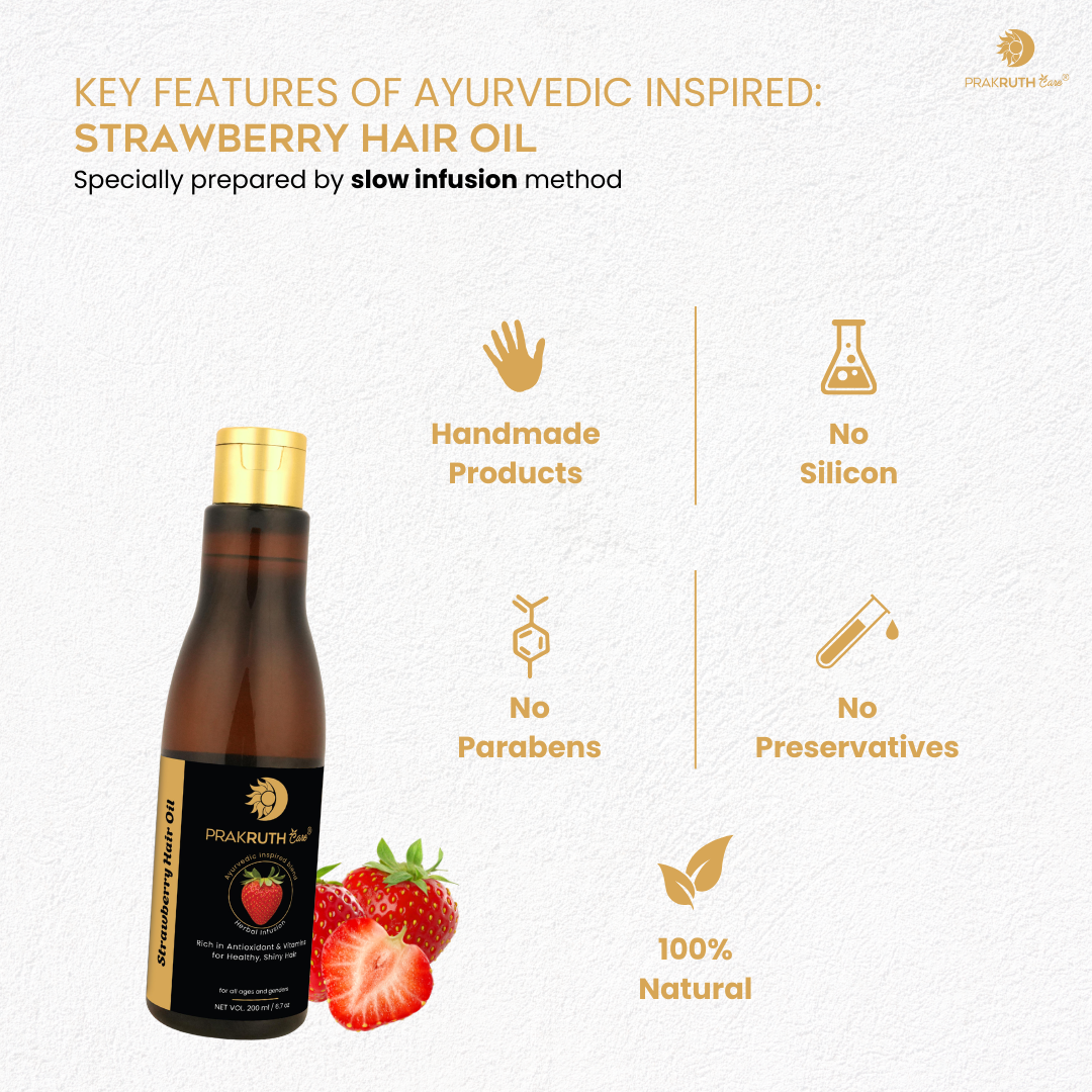 Strawberry Hair Oil: Natural Shine and Scalp Vitality