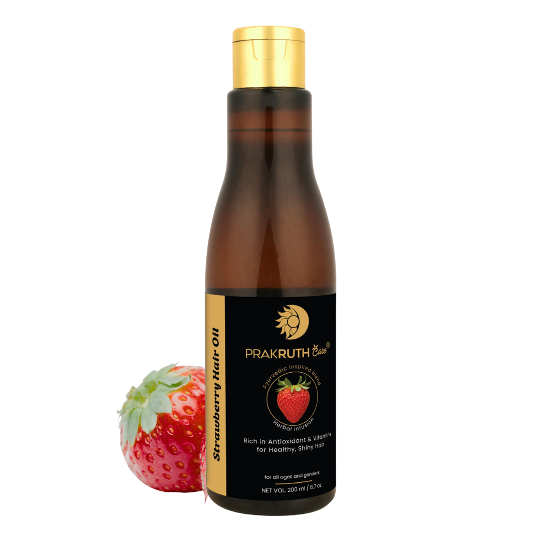 Strawberry Hair Oil: Natural Shine and Scalp Vitality
