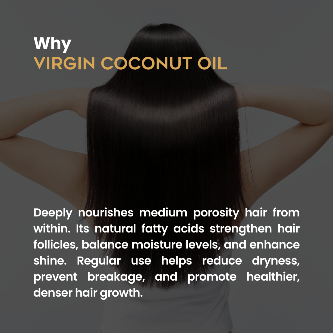 Virgin Coconut Nabhi Oil: Balancing Medium Porosity Hair from Within