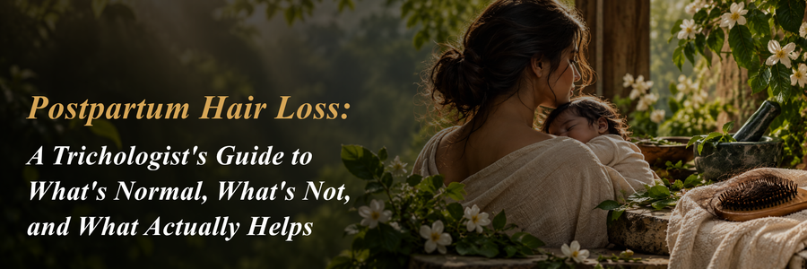 Postpartum Hair Loss: A Trichologist's Guide to What's Normal, What's Not, and What Actually Helps
