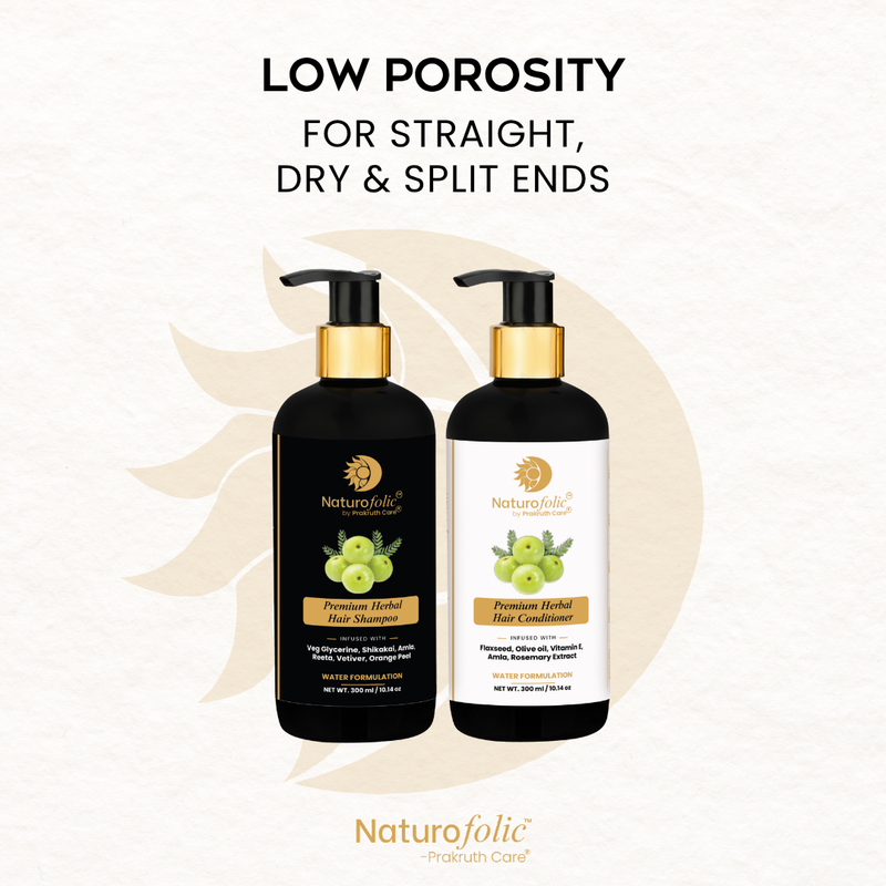 Shampoo and Conditioner for Low Porosity Hair