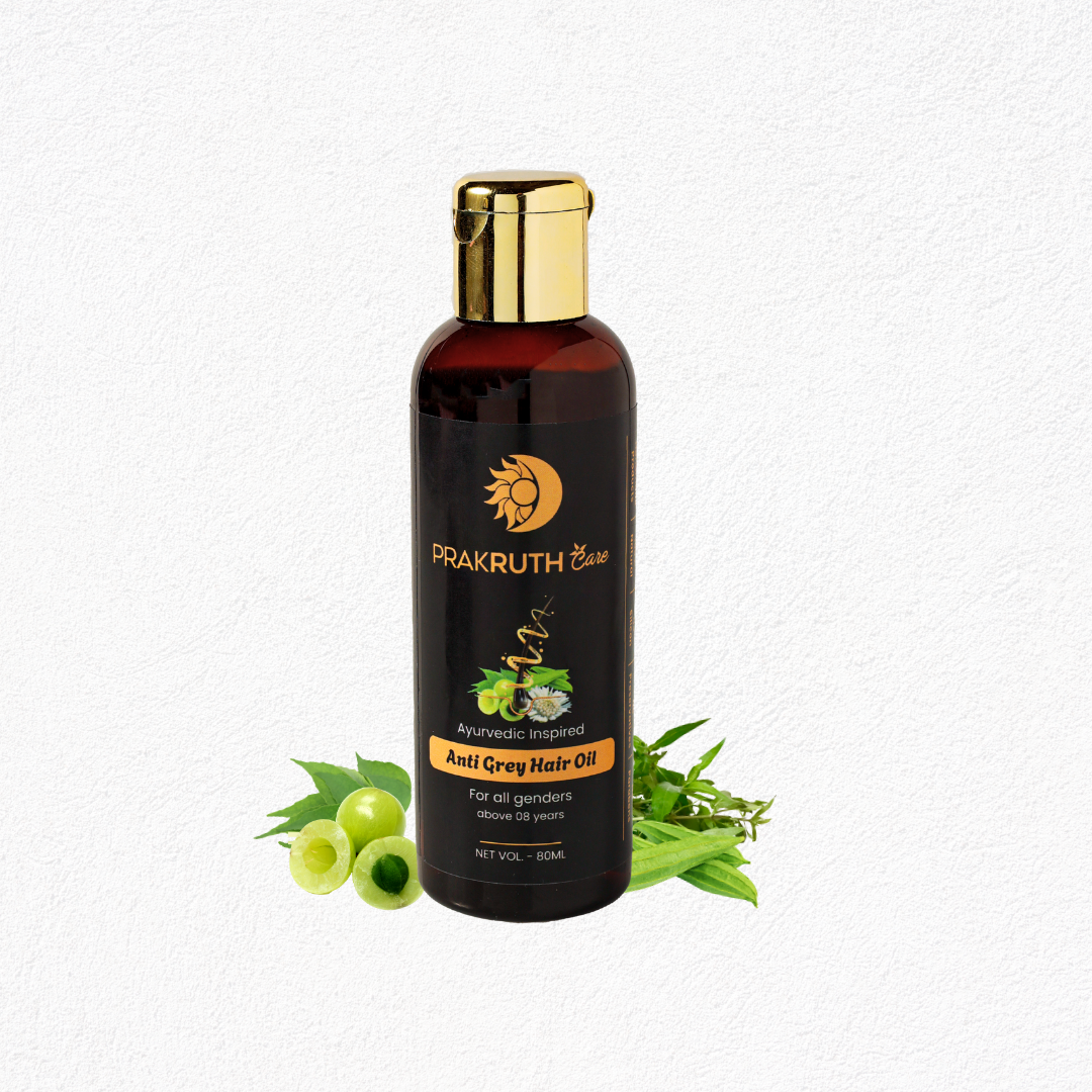 Ayurvedic Anti Grey Hair Oil by Prakruth Care