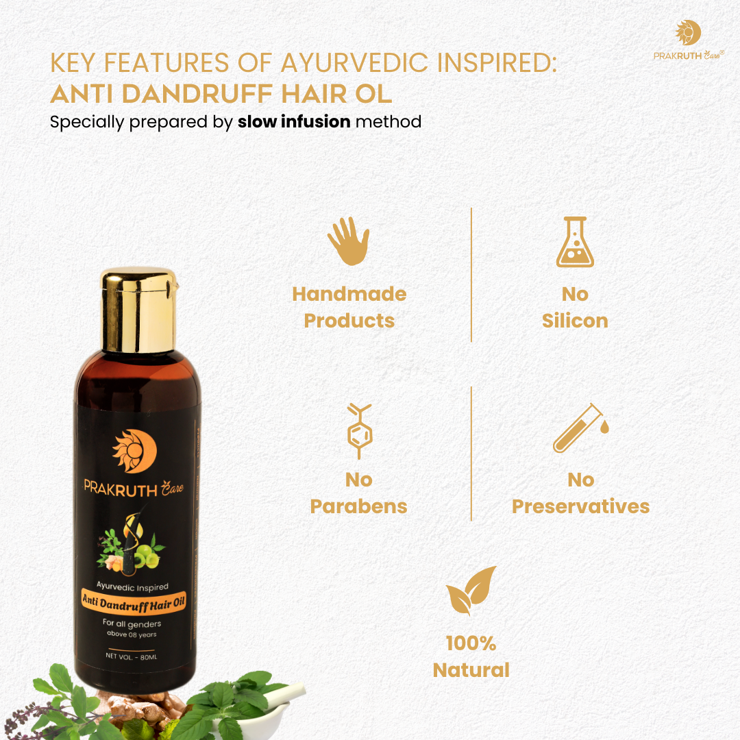 Ayurvedic Anti Dandruff Hair Oil by Prakruth Care