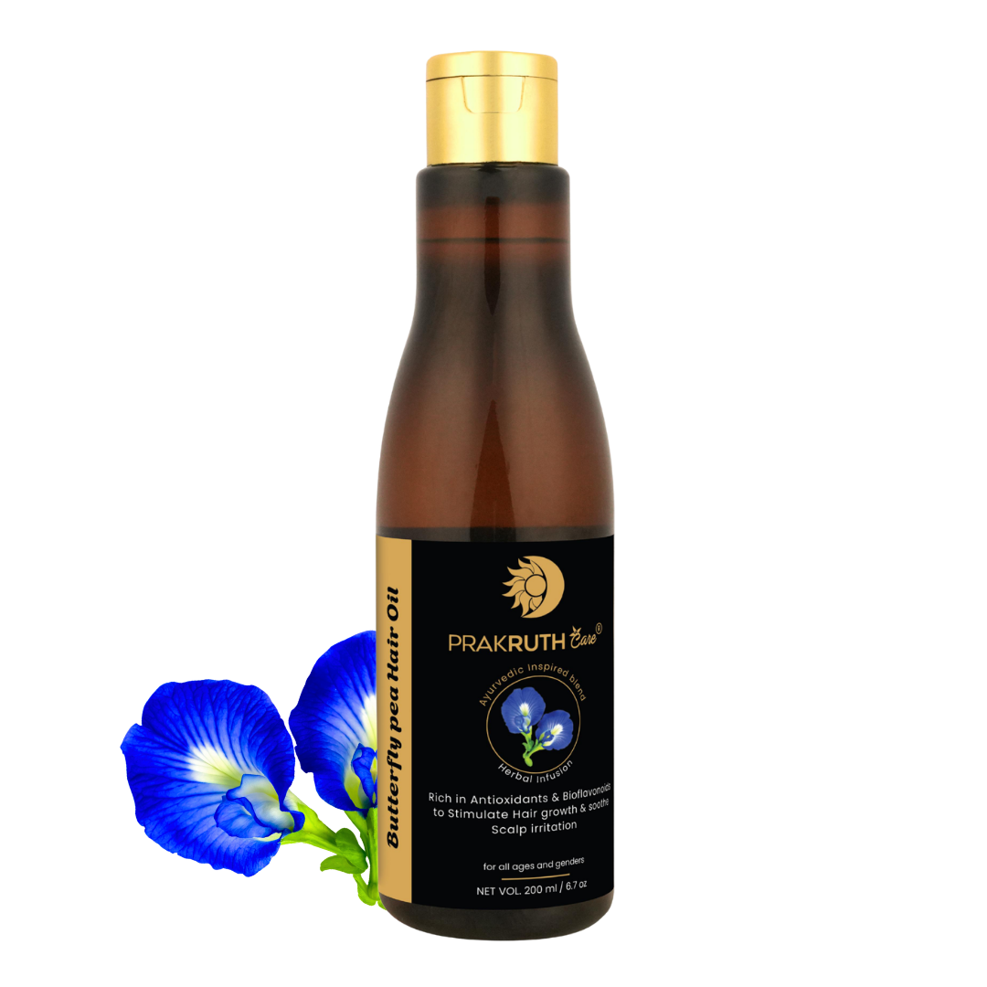 Butterfly Pea Hair Oil: Scalp Vitality and Deep Color