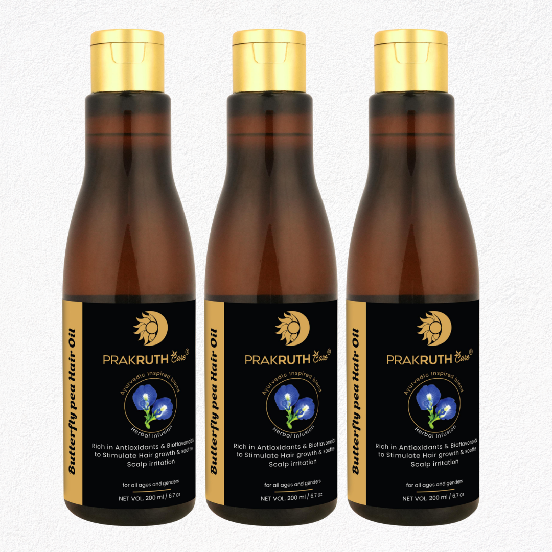 Butterfly Pea Hair Oil: Scalp Vitality and Deep Color