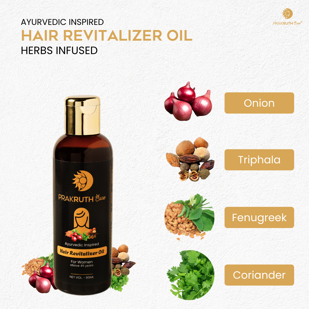 Ayurvedic Hair Revitalising Oil by Prakruth Care