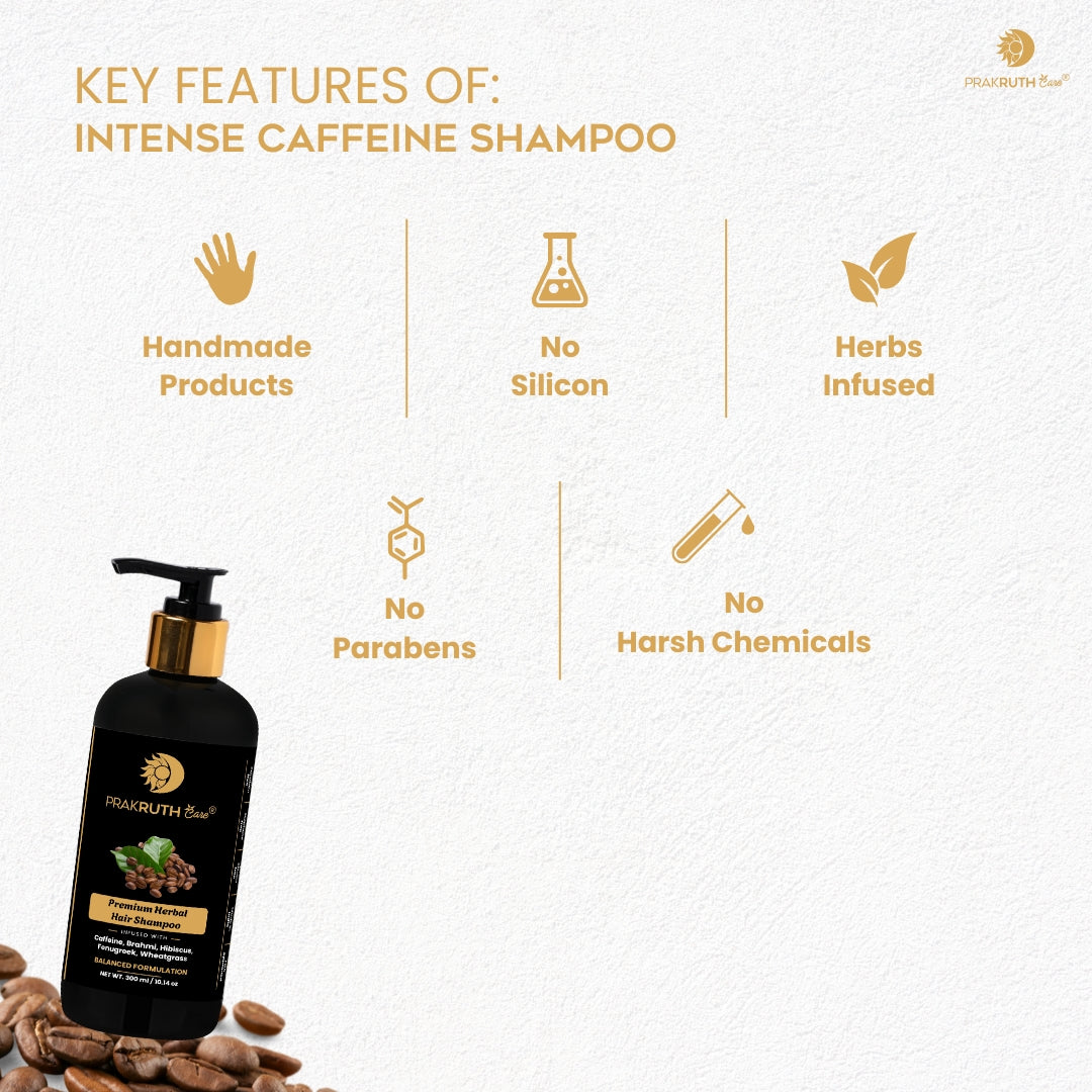 Caffeine Shampoo for Hair Growth | Prakruth Care