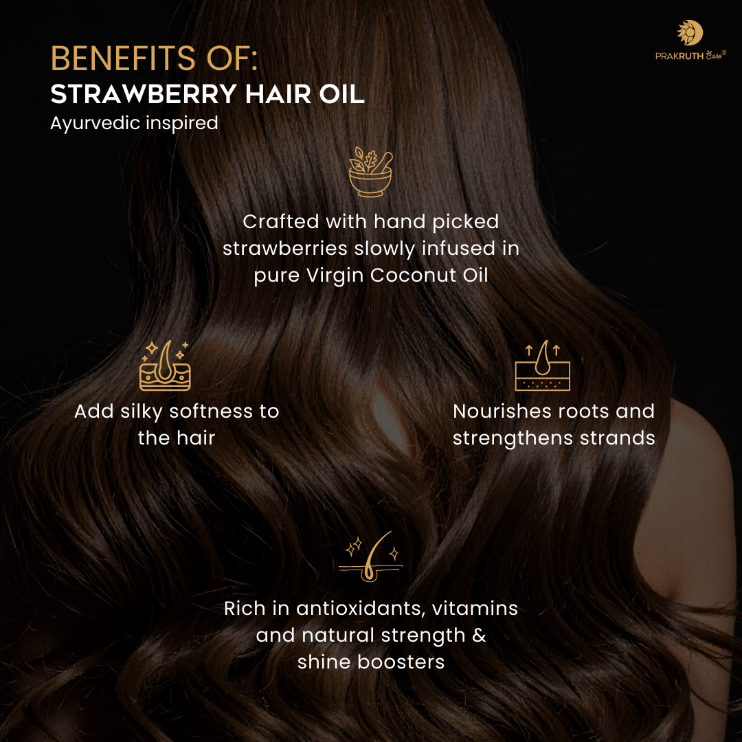 Strawberry Hair Oil: Natural Shine and Scalp Vitality