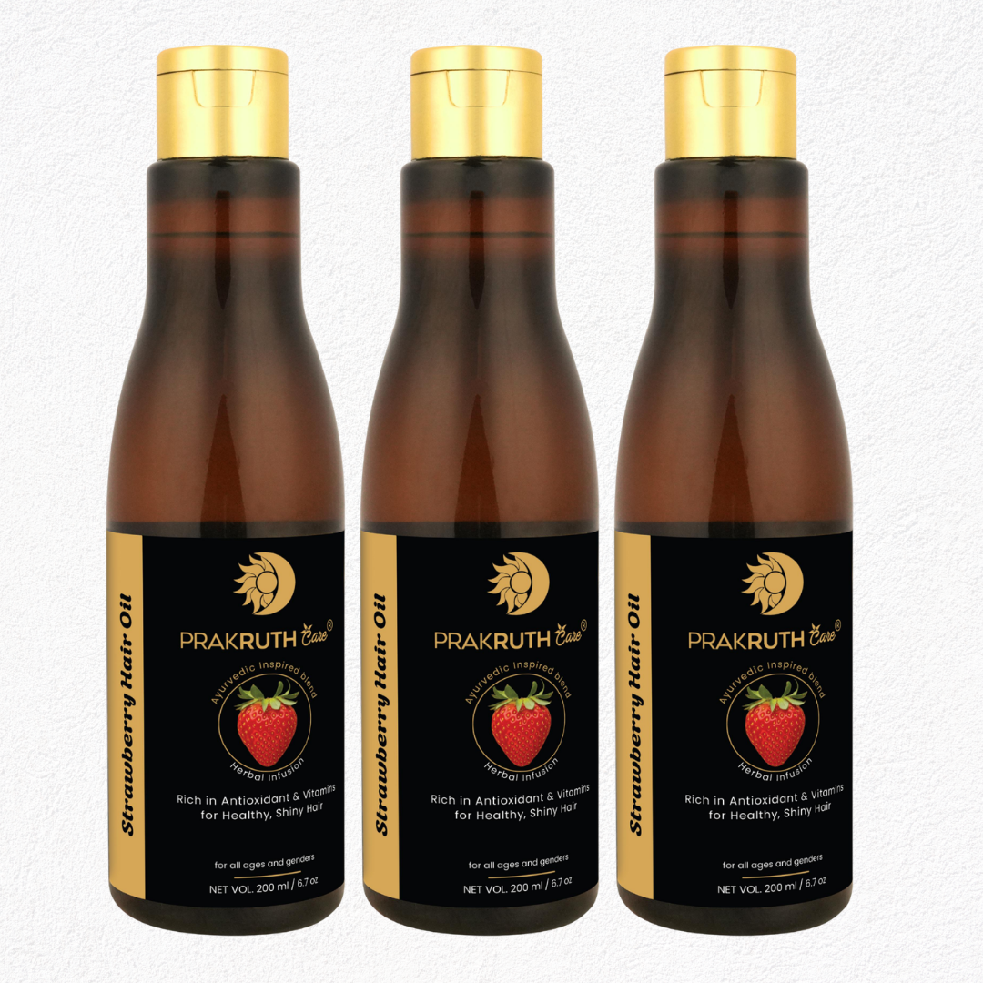 Strawberry Hair Oil: Natural Shine and Scalp Vitality